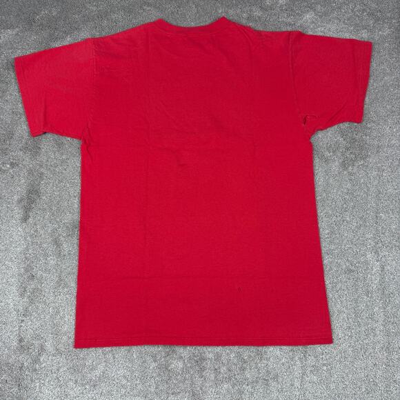Red Vintage Indiana University T-shirt Size M Russell IU Hoosiers Basketball - Picture 3 of 9